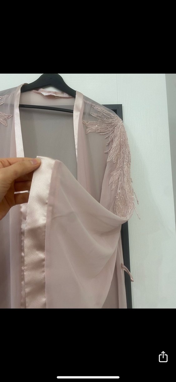 Sabahlık pudra renk - Görsel 4