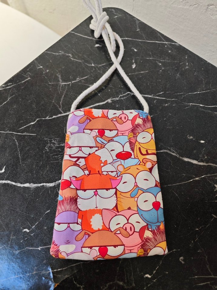 Renkli Baskılı telefon Çantası - Görsel 2