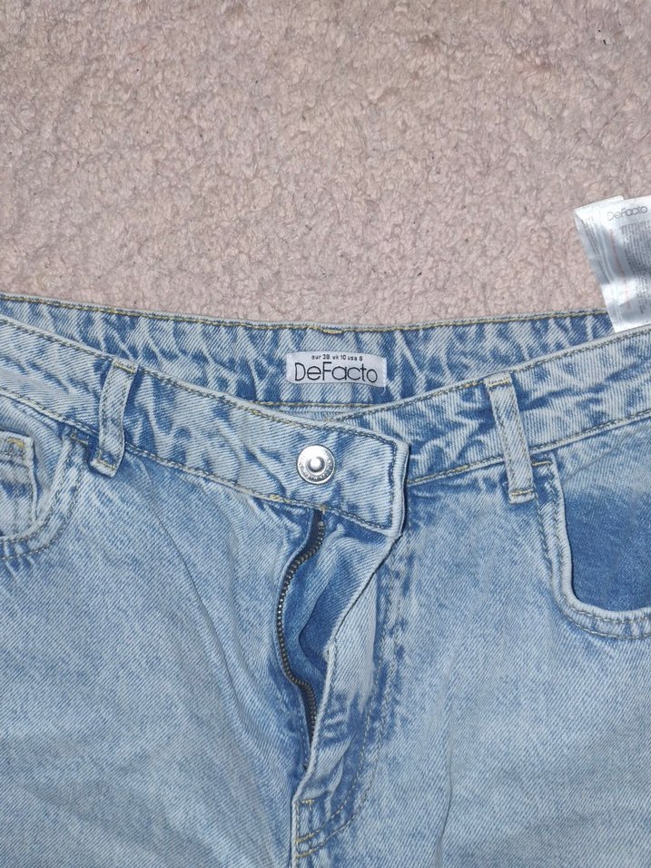 Rahat Kesim Kadın Kot Pantolon - Görsel 5