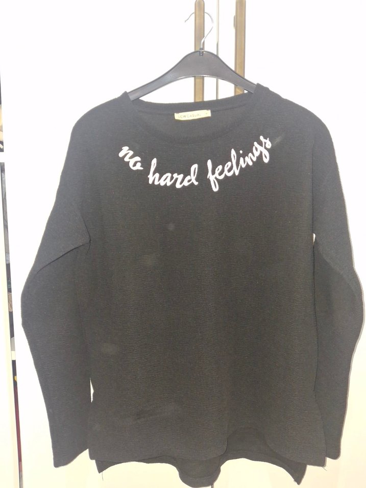 Baskılı Uzun Kollu Kadın Sweatshirt - Görsel 2