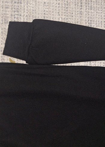 Düğmeli Siyah Erkek Sweatshirt - Görsel 5