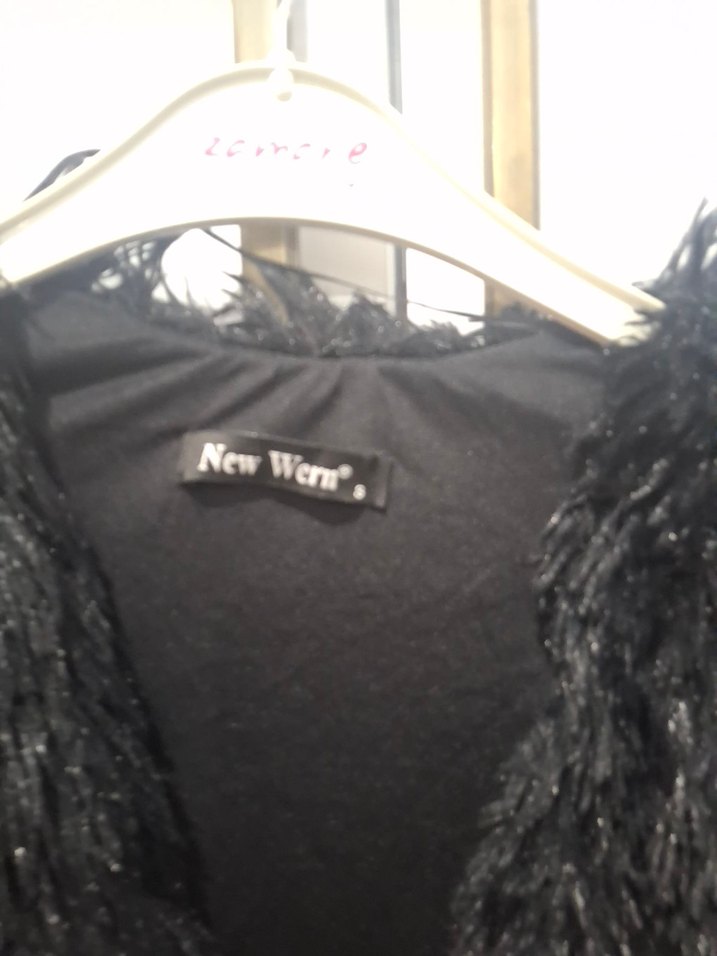 Siyah Midi Boy Kürk Detaylı Kadın Ceket - Görsel 3