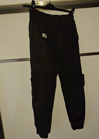 Siyah Kemerli Geniş Kesim Kadın Kot Pantolon - Görsel 5