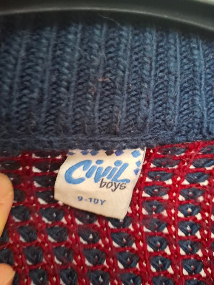 Bordo Erkek Çocuk Triko Hırka - Görsel 2