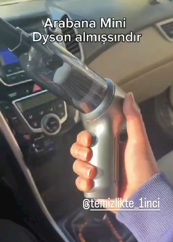 3'ü 1 Arada Kablosuz Şarjlı Mini Vakum Temizleyici - Görsel 2