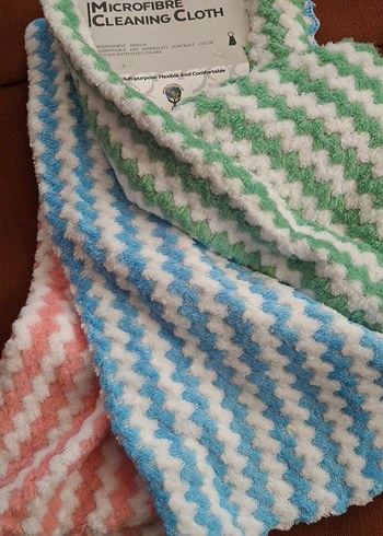 Kaliteli Pofuduk Yüksek Emici Cam Mutfak Yer Banyo Bezi 3lu - Görsel 4