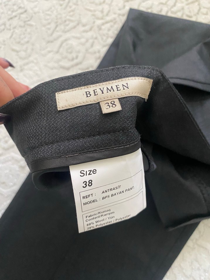 Kadın Gri Kumaş Ofis Pantolonu - Görsel 4