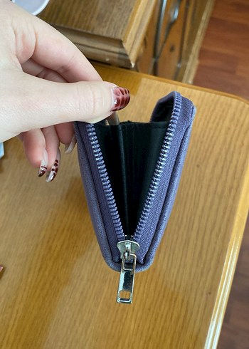 Mavi Fermuarlı Kadın Cüzdanı - Görsel 3