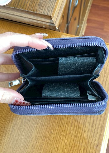 Mavi Fermuarlı Kadın Cüzdanı - Görsel 2