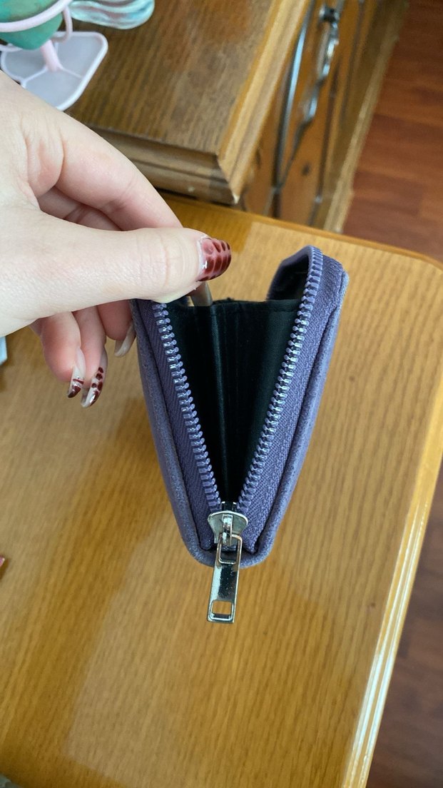 Mavi Fermuarlı Kadın Cüzdanı - Görsel 3