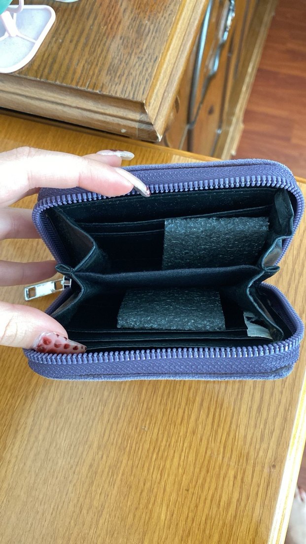 Mavi Fermuarlı Kadın Cüzdanı - Görsel 2