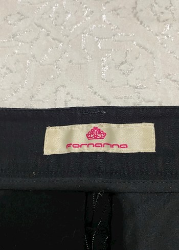 Cizgili düşük bel kumas pantolon - Görsel 3