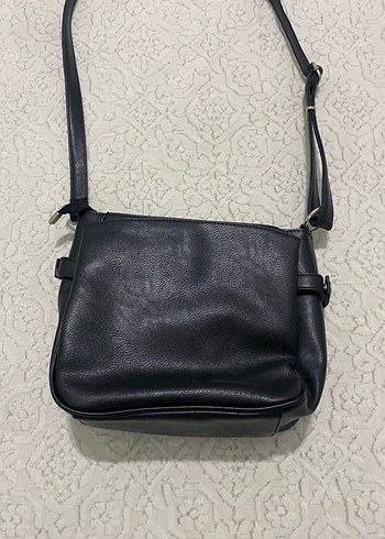 Siyah Deri Kadın Çanta - Görsel 5