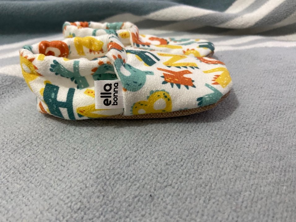 Renkli Desenli Örgü Erkek Bebek Patik(19numara) - Görsel 2