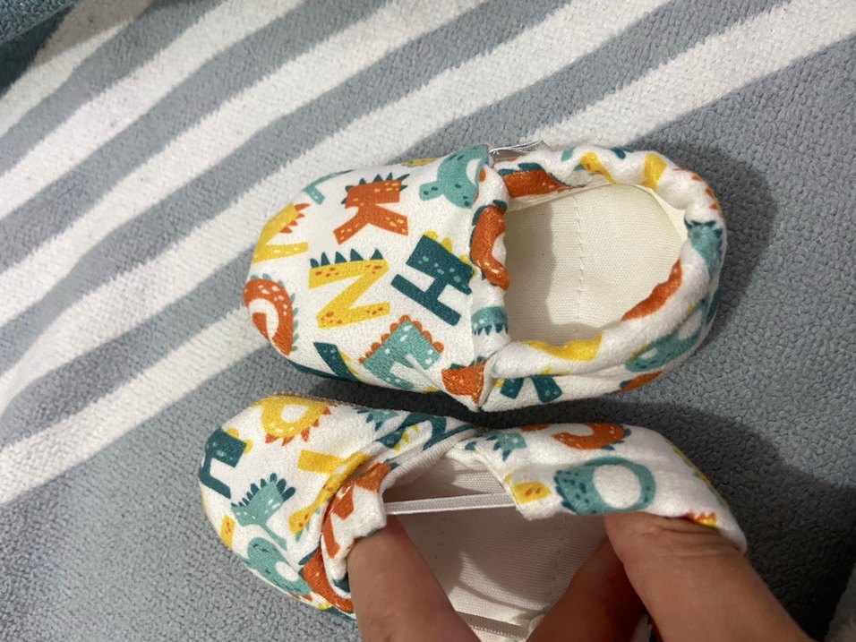 Renkli Desenli Örgü Erkek Bebek Patik(19numara) - Görsel 3
