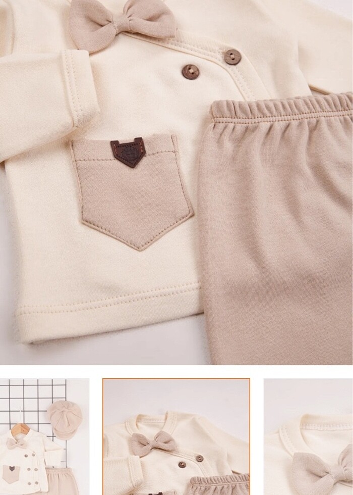 Erkek bebek hastane çıkış seti(0-3ay) - Görsel 5