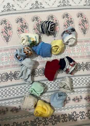 0-12 aylık erkek bebek için karışık 43 çift çorap - Görsel 4