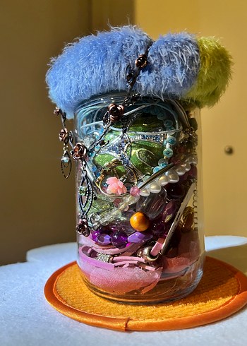 Vintage temalı takı kavanozu - Görsel 2