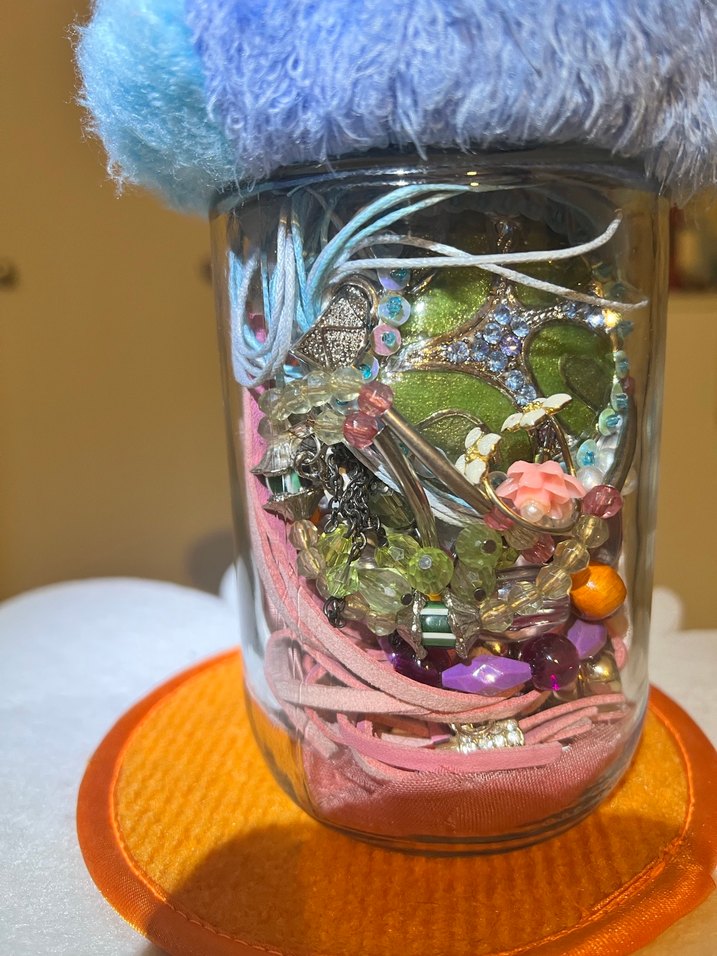 Vintage temalı takı kavanozu - Görsel 4