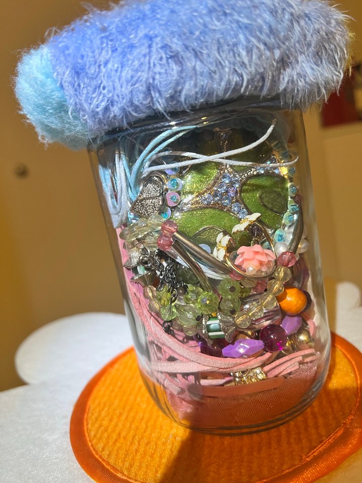 Vintage temalı takı kavanozu - Görsel 3