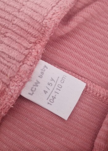 Kız Çocuk Pembe Örgü Tayt - Görsel 3