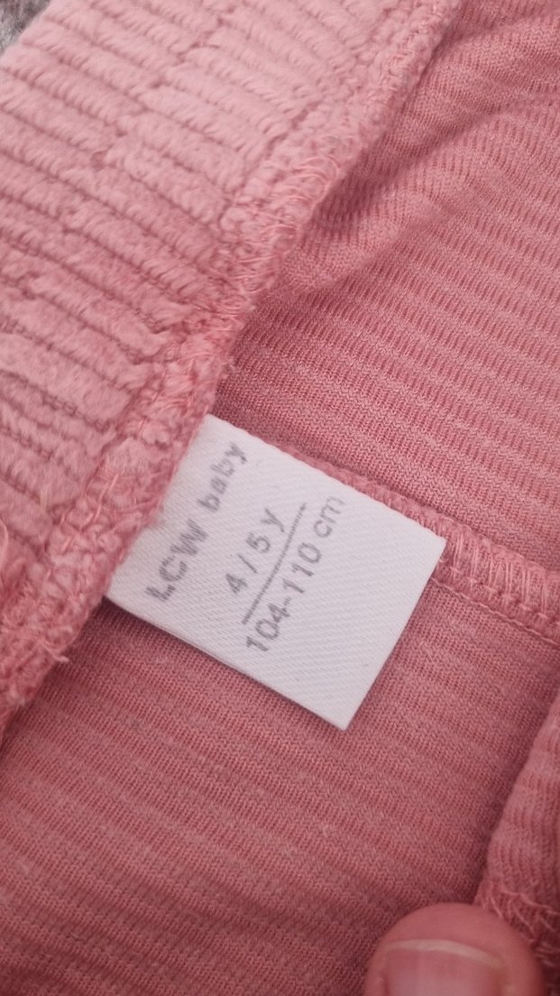 Kız Çocuk Pembe Örgü Tayt - Görsel 3