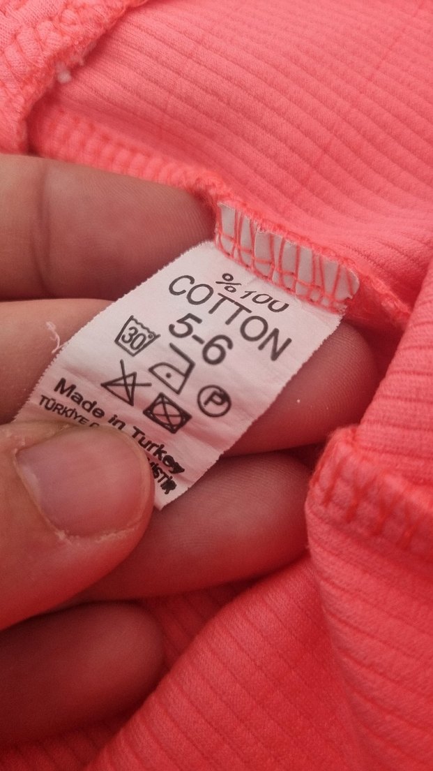 Kız Çocuk Pembe Baskılı Tayt - Görsel 5