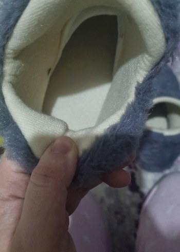 Gri Kadın Tüylü Dolgu Topuk Ev botu - Görsel 5