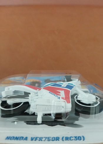 Hot Wheels Beyaz Honda VFR750R Mini Motosiklet