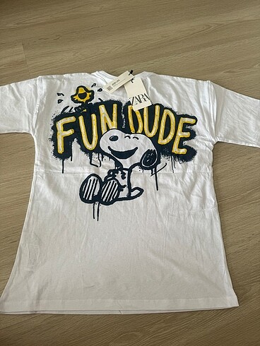 13-14 Yaş Beden beyaz Renk #Zara #Çocuk T-shirt