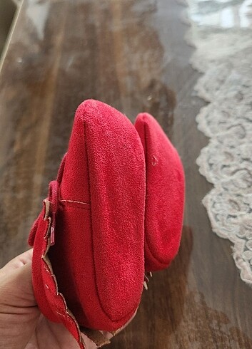 Vicco Kırmızı makosen bebek ayakkabısı