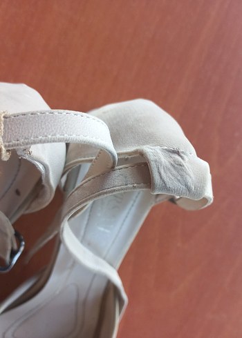 37 Beden Bej Süet Stiletto Topuklu Kadın Ayakkabı