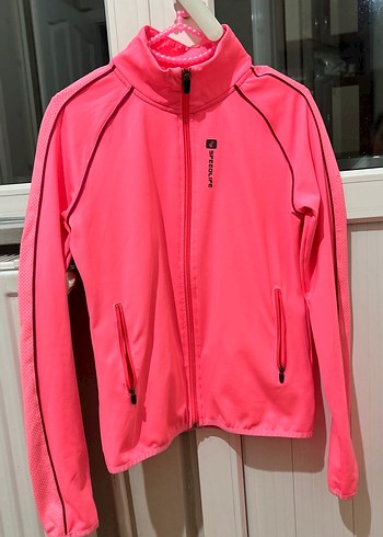Pembe Fermuarlı Spor Kadın Ceket