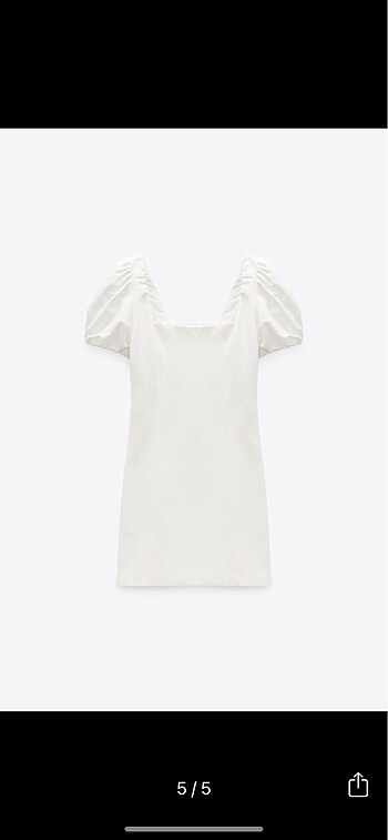xs Beden beyaz Renk Zara beyaz elbise