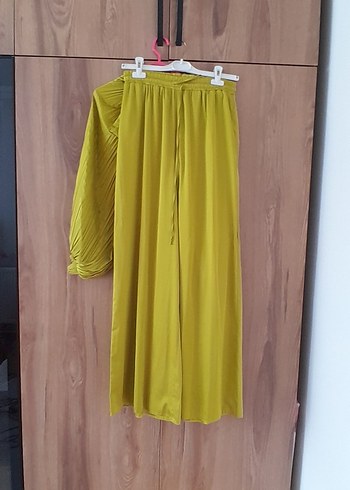 Piliseli Uzun Kollu yağ yesili Tunik - Görsel 6