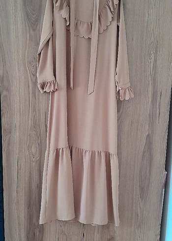 Diger Bej Uzun Elbise - Görsel 2