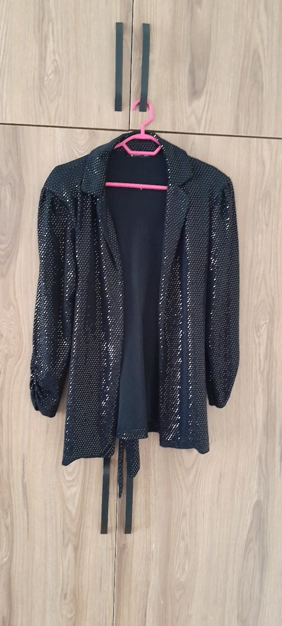 Drapeli Siyah pul payet Kadın takim - Görsel 4