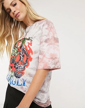 Berskha orjinal yıkamalı baskılı t-shirt