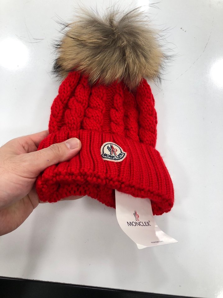 Moncler Kırmızı Örgü Kadın Bere - Görsel 2