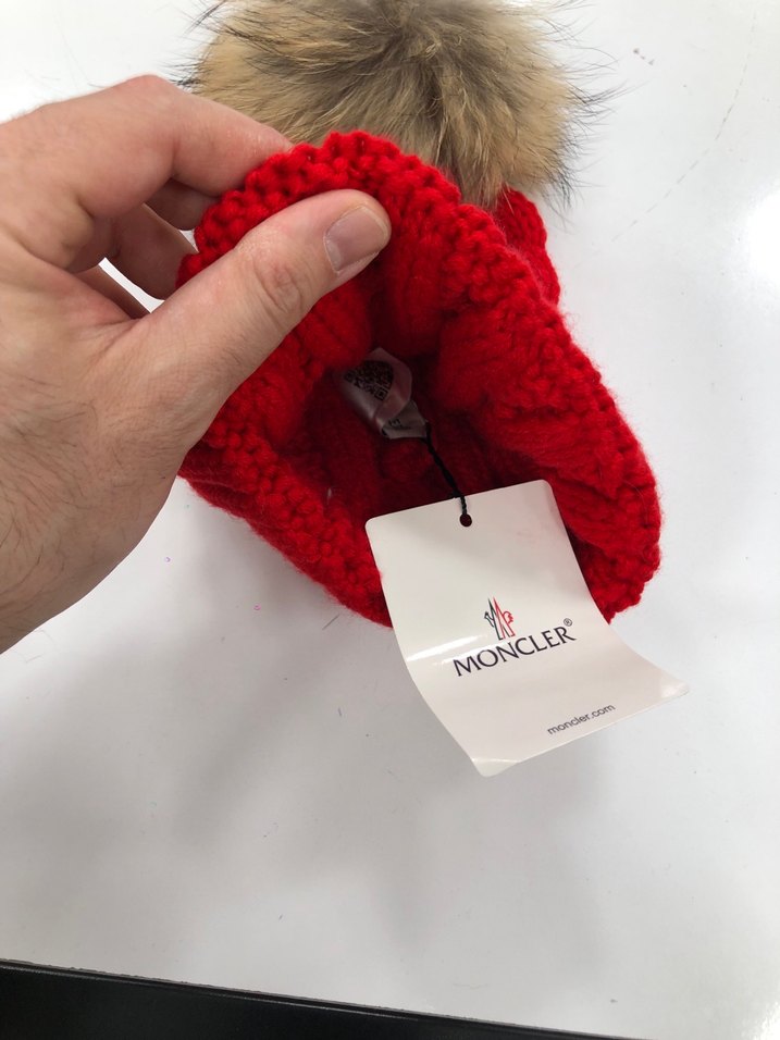 Moncler Kırmızı Örgü Kadın Bere - Görsel 3