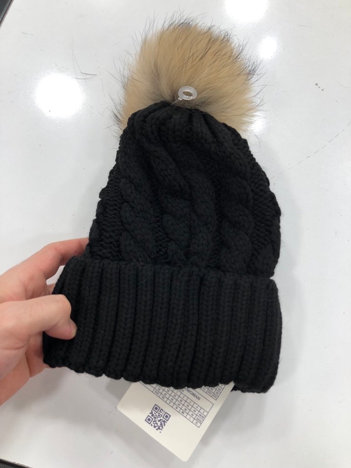 Moncler Kadın Siyah Örgü Yün Bere - Görsel 4