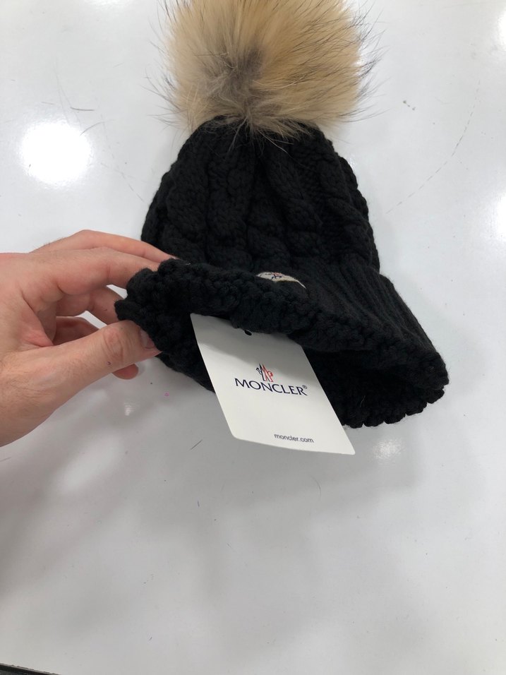 Moncler Kadın Siyah Örgü Yün Bere - Görsel 2