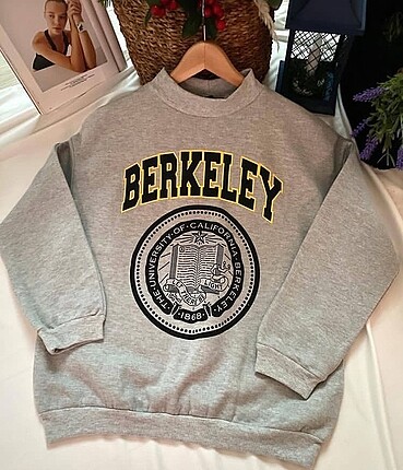 BERKELEY OVERSİZE İÇİ 0 PAMUKLU SWEATSHİRT