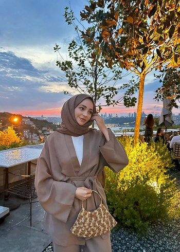 diğer Beden Camel Renkli Kadın Takım Elbise