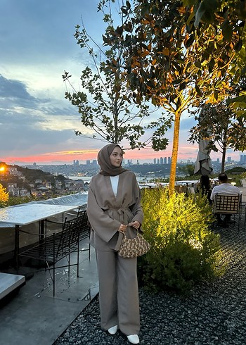 Camel Renkli Kadın Takım Elbise - Görsel 3