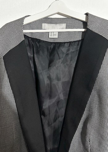 Kadın Gri Kemerli Ofis Blazeri - Görsel 2