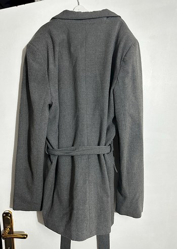 Gri Kemerli Kadın Blazer Ceket - Görsel 3