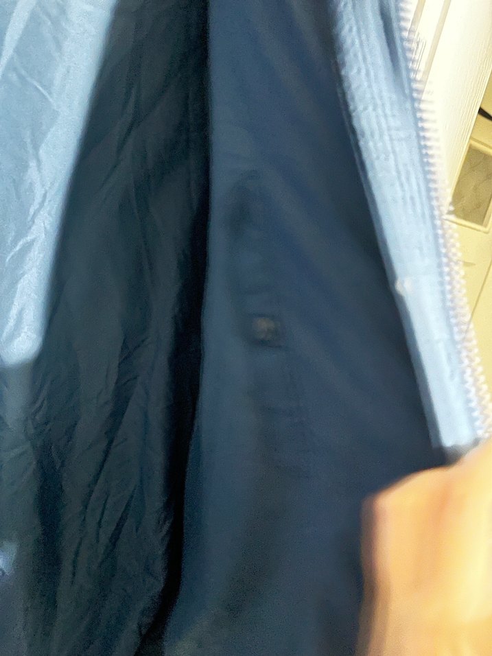 Düğmeli Mavi Kadın Kışlık Mont - Görsel 5