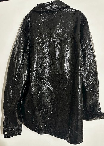 Siyah Deri Ceket - Görsel 4