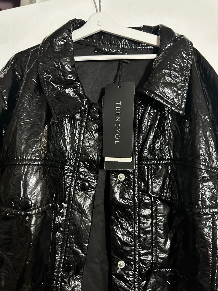 Siyah Deri Ceket - Görsel 2